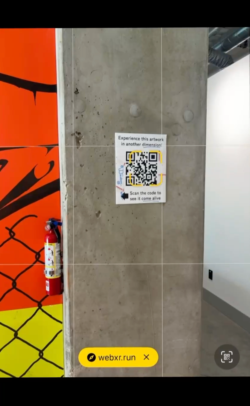 The Gateway: A simple QR code scan launches the experience, removing the friction of app-store downloads.