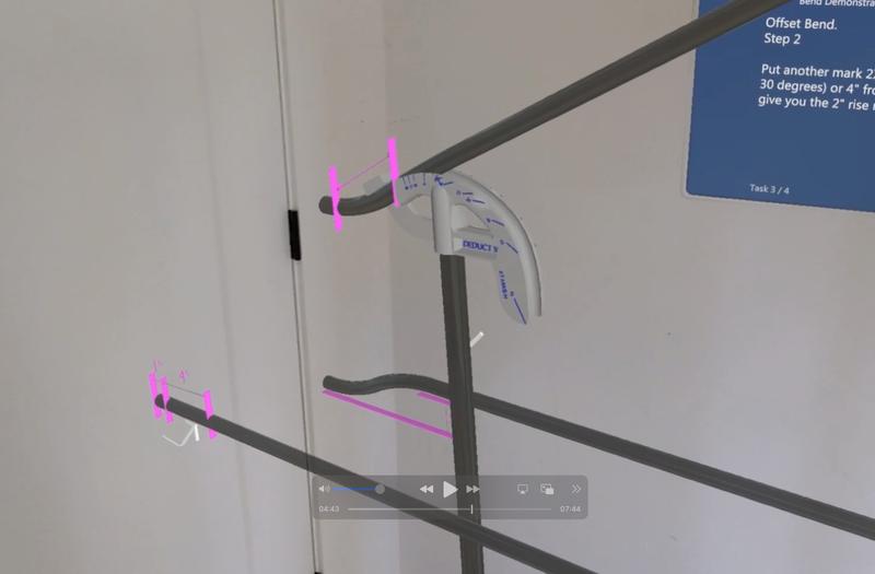 Blender viewport showing a rigged conduit model with armature and deformation bones.