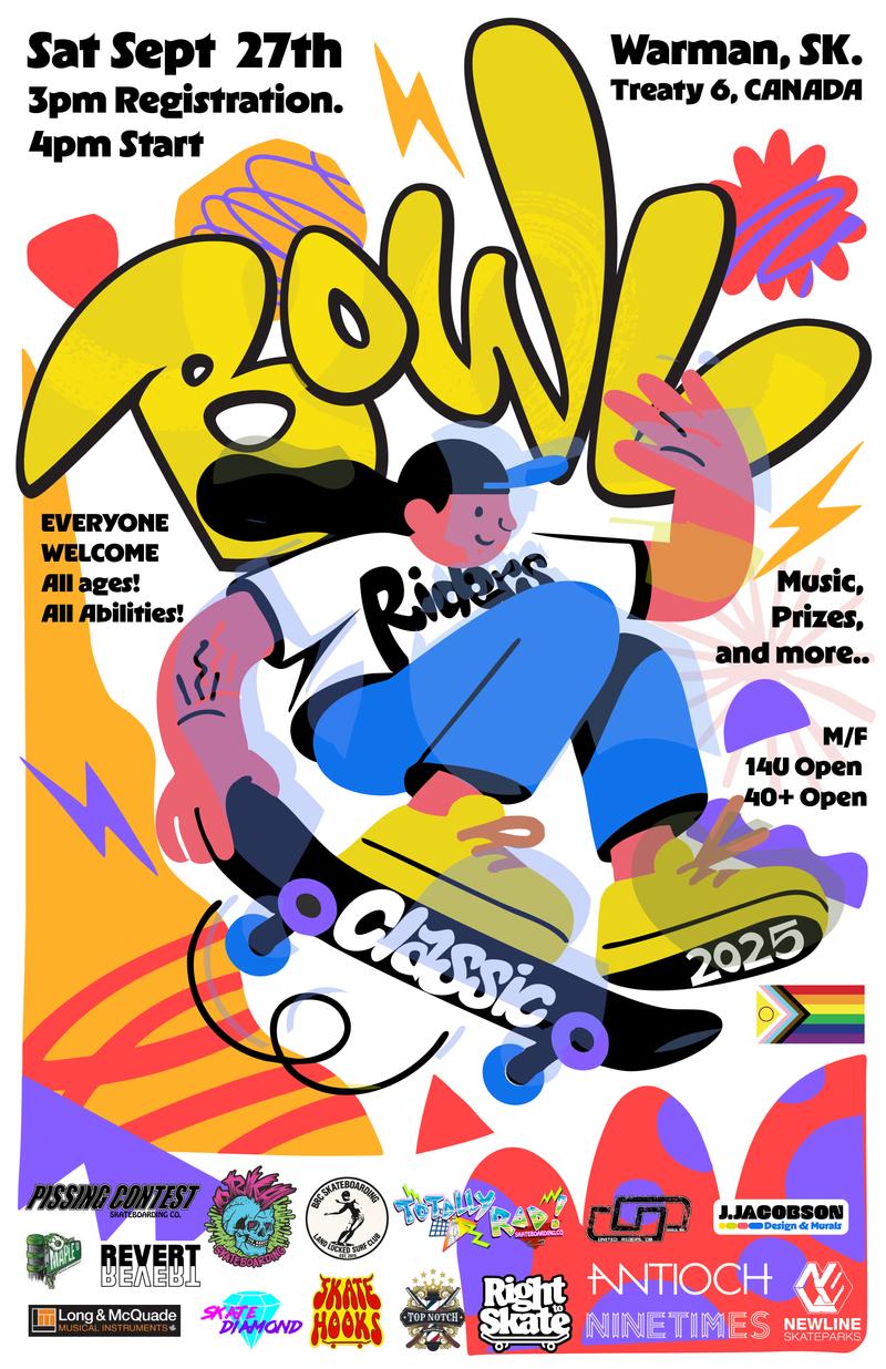 Poster design featuring bold typography.